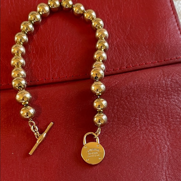 Ralph Lauren Gold tone Beaded Bracelet - Picture 5 of 5